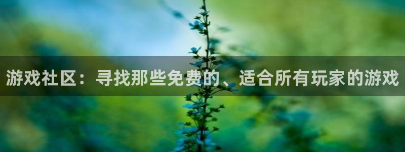 多彩娱乐平台注册：游戏社区：寻找那些免费的、适合所有玩家的游